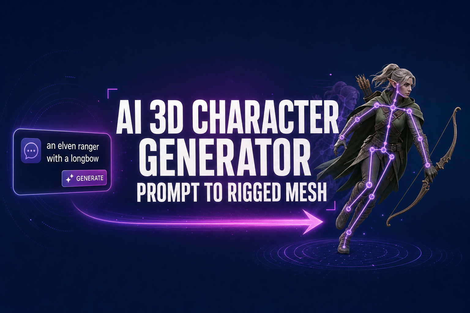 AI 3D Character Generator: Prompt to Rigged Mesh
