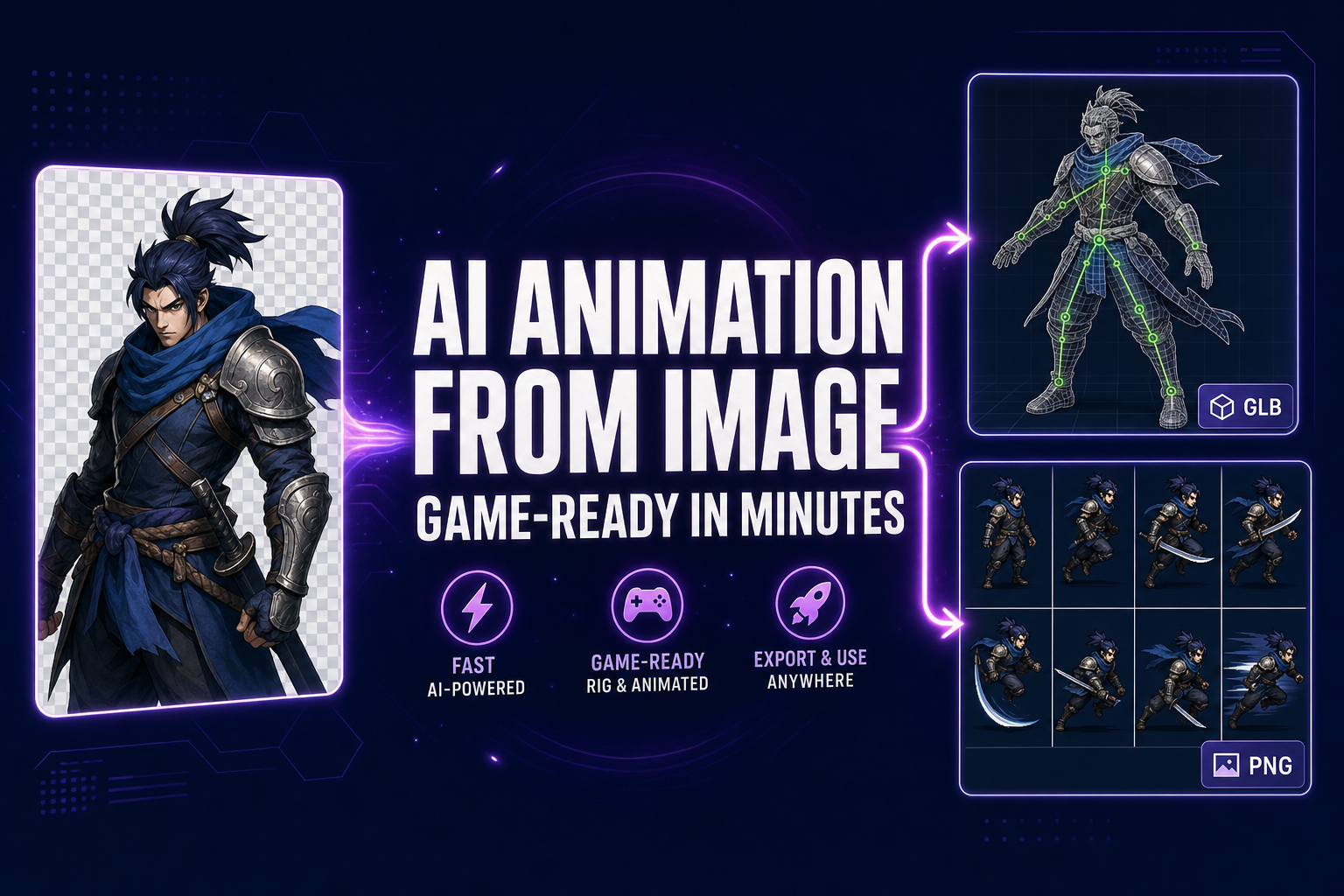 AI Animation Generator From Image: Game-Ready in Minutes