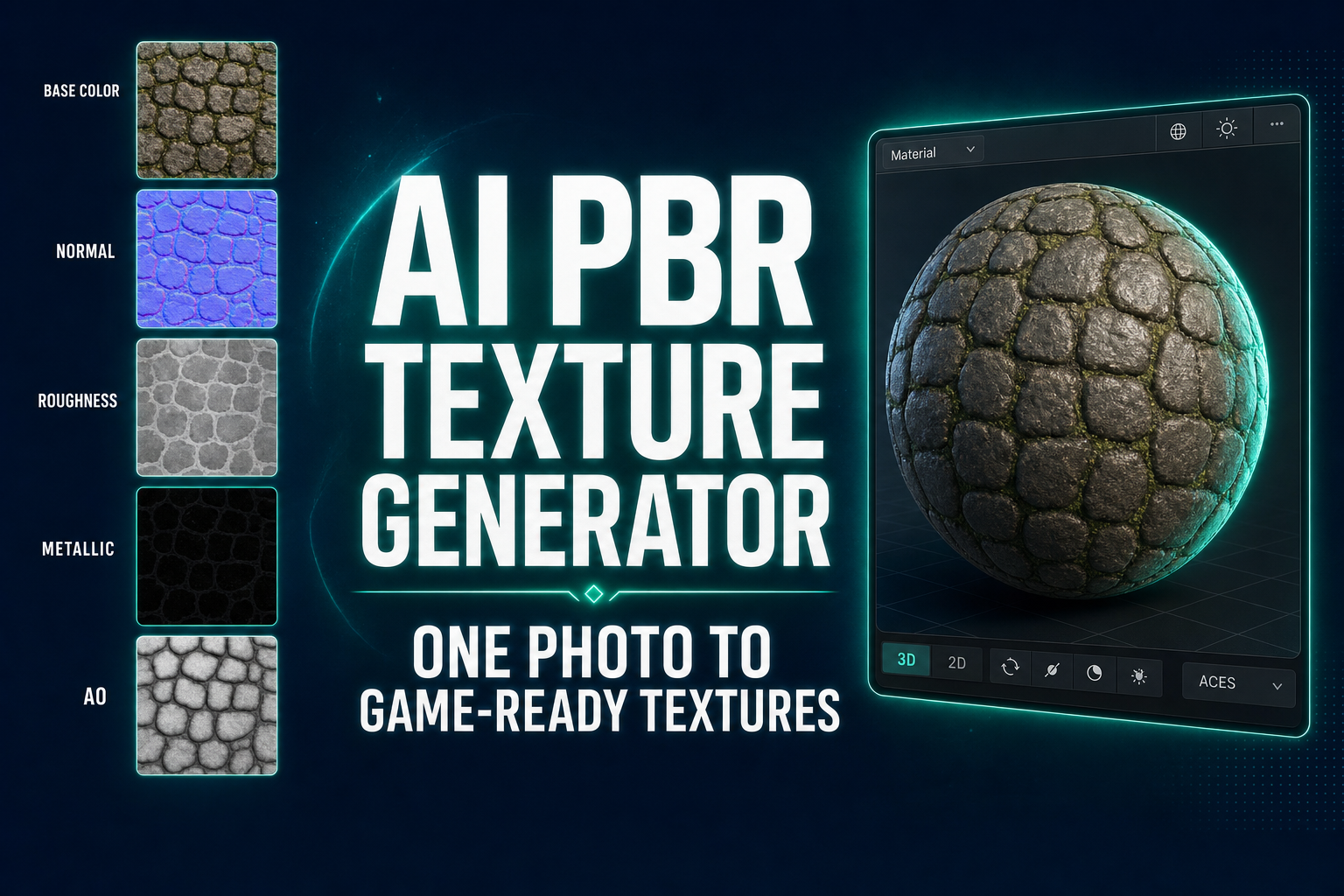 AI PBR Texture Generator: One Photo to Game-Ready Textures