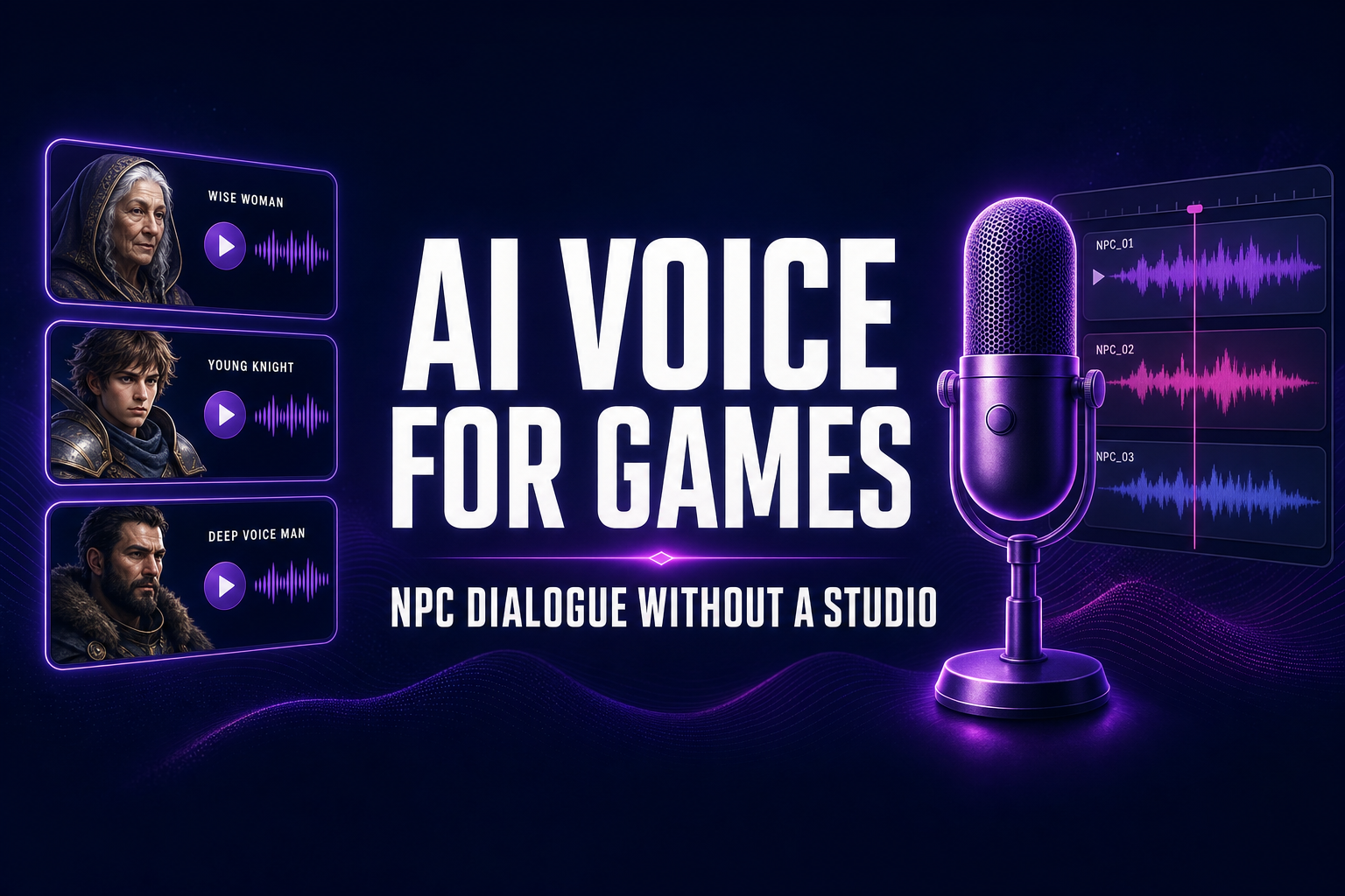 AI Voice for Games: NPC Dialogue Without a Studio