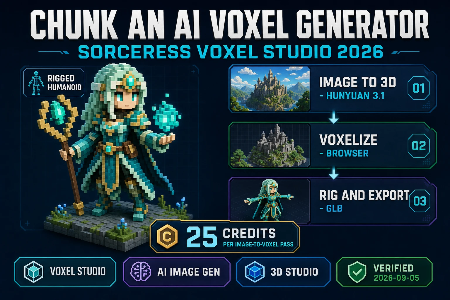 Chunk an AI Voxel Generator (Browser Block Path 2026)