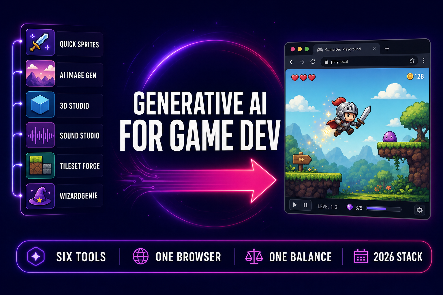 Bake Generative AI for Game Development (2026 Stack)