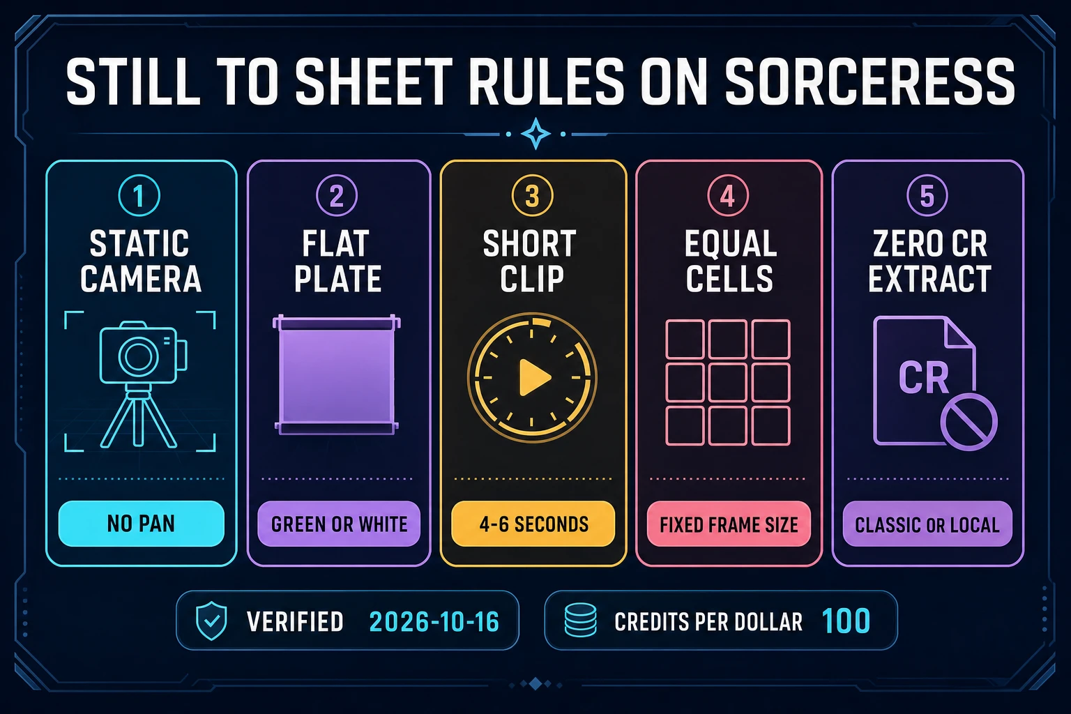 Still to sheet rules for ai animation generator from image walk clip 2026