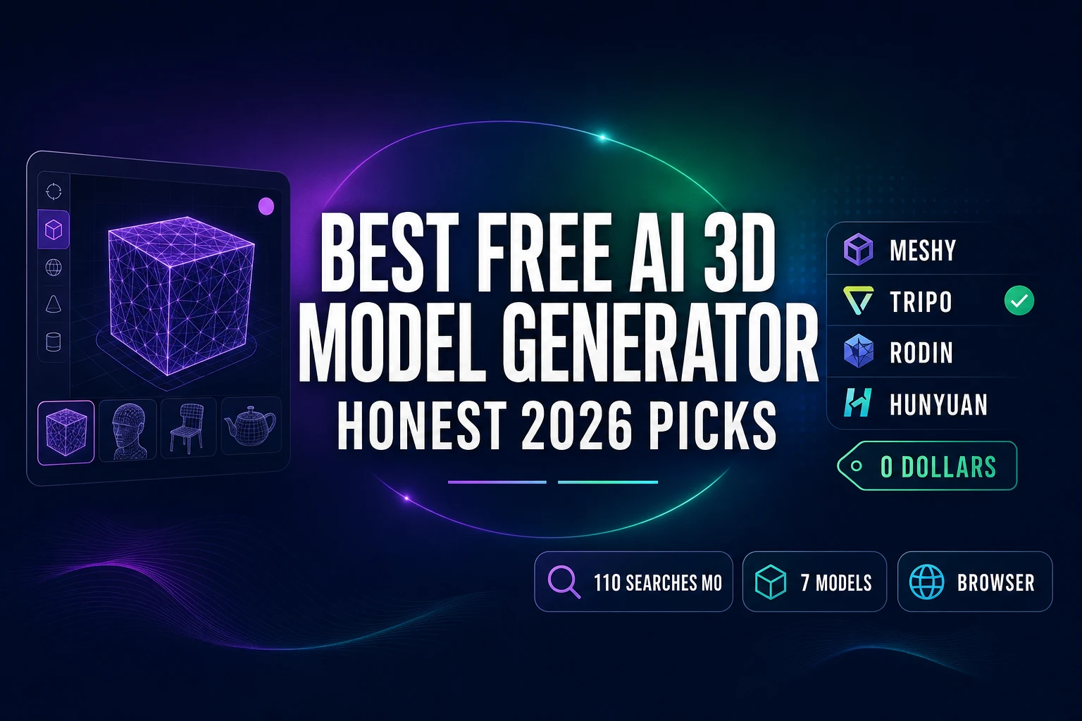 Best Free AI 3D Model Generator (Honest 2026 Picks)