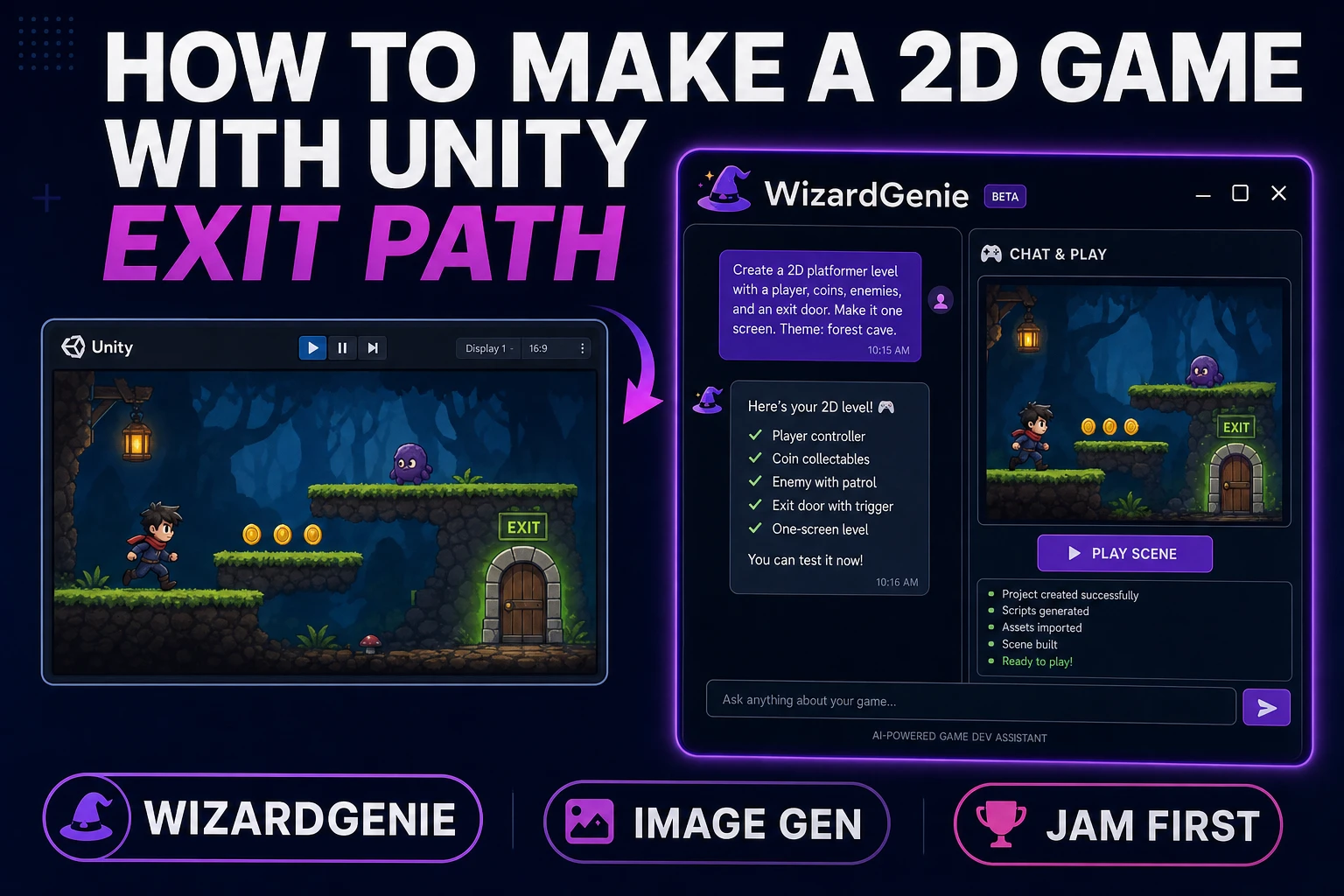 Boot How to Make a 2D Game With Unity (Exit Path)