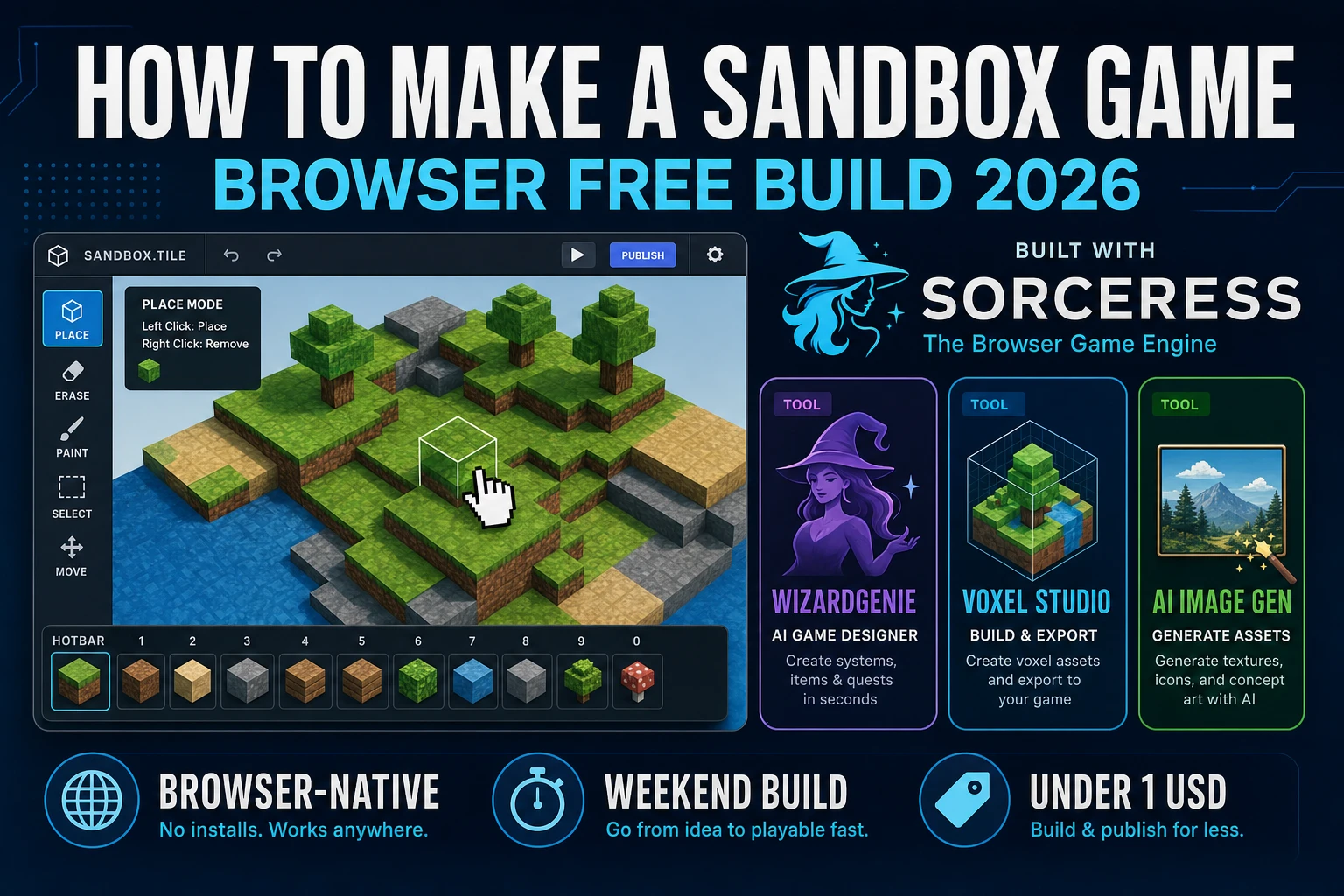 Box How to Make a Sandbox Game (Browser Free Build 2026)