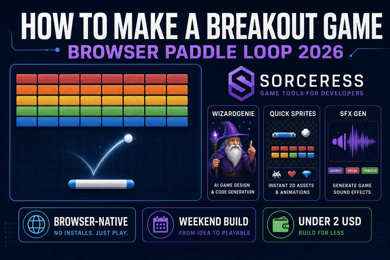 Brick How to Make a Breakout Game (Browser Paddle Loop 2026)