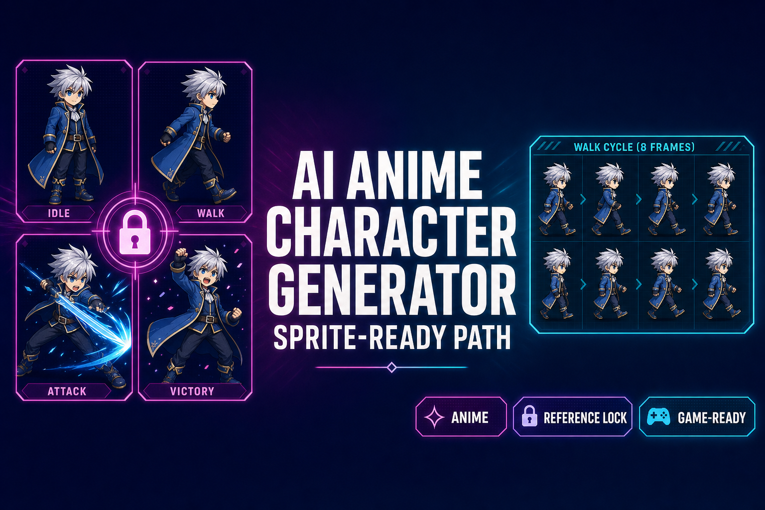 Build an AI Anime Character Generator (Sprite-Ready Path)