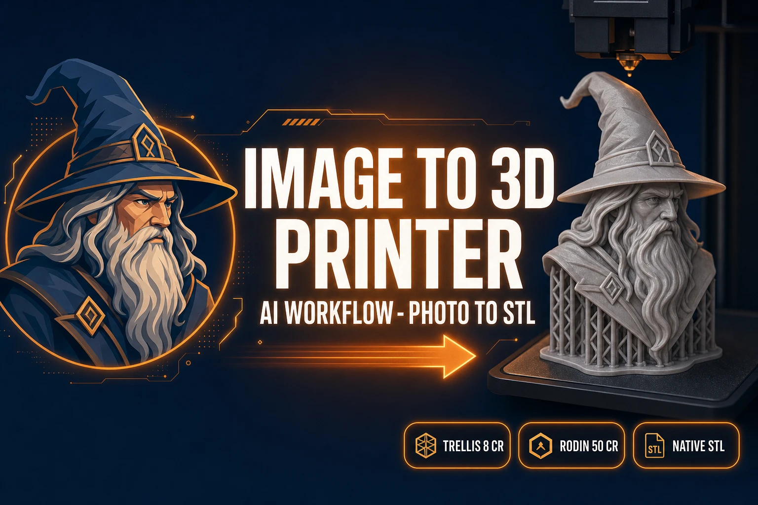 Carve an Image to 3D Printer Workflow (AI Pipeline)