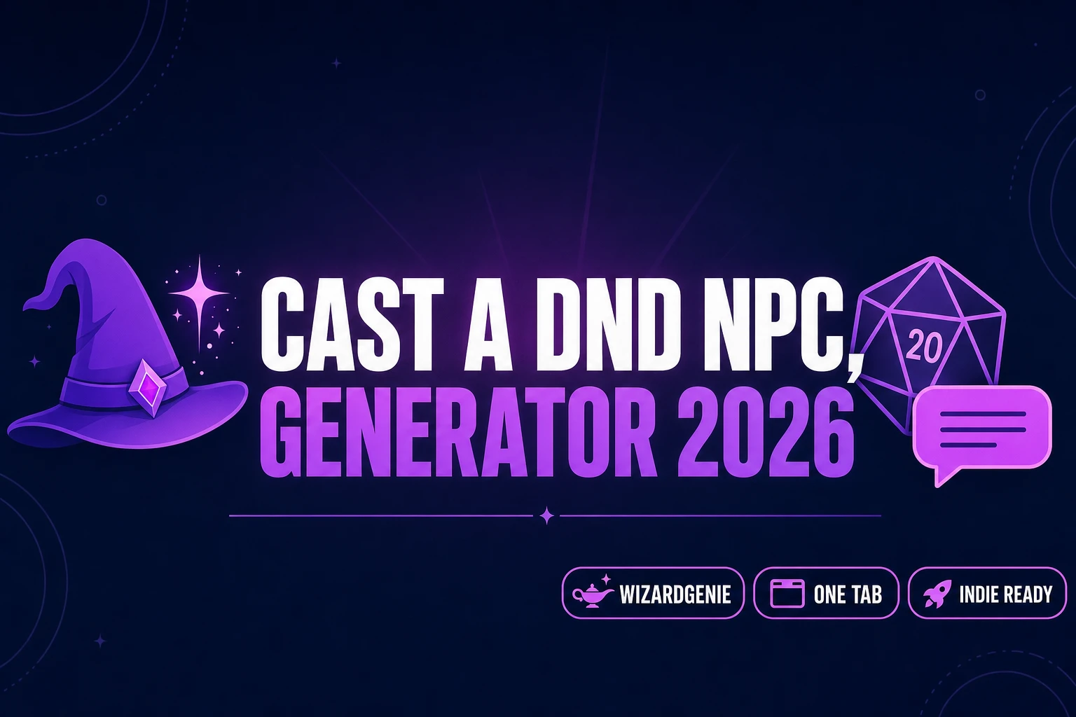 Cast a DnD NPC Generator (Indie RPG Browser AI 2026)