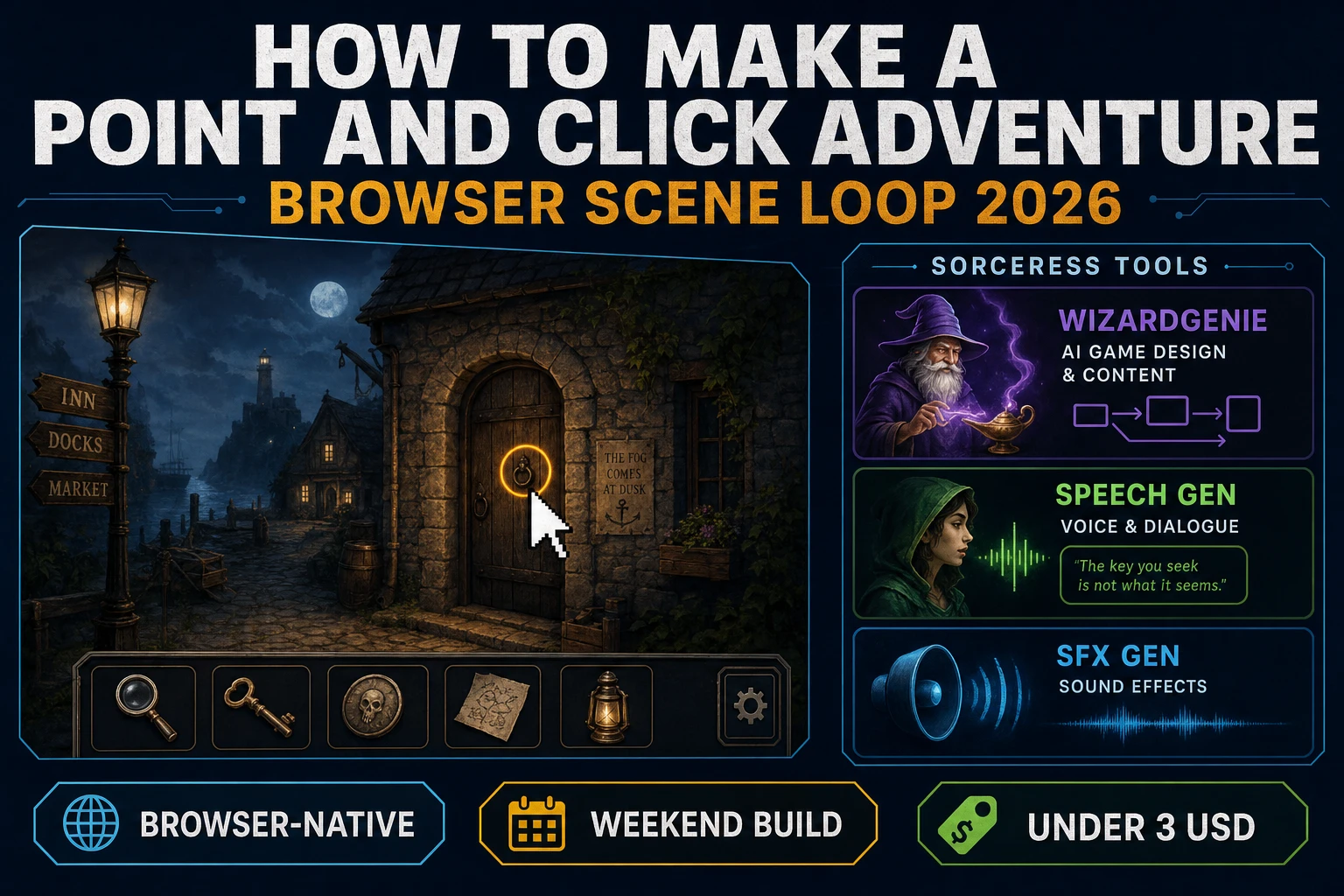 Click How to Make a Point and Click Adventure (Browser Scene Loop 2026)