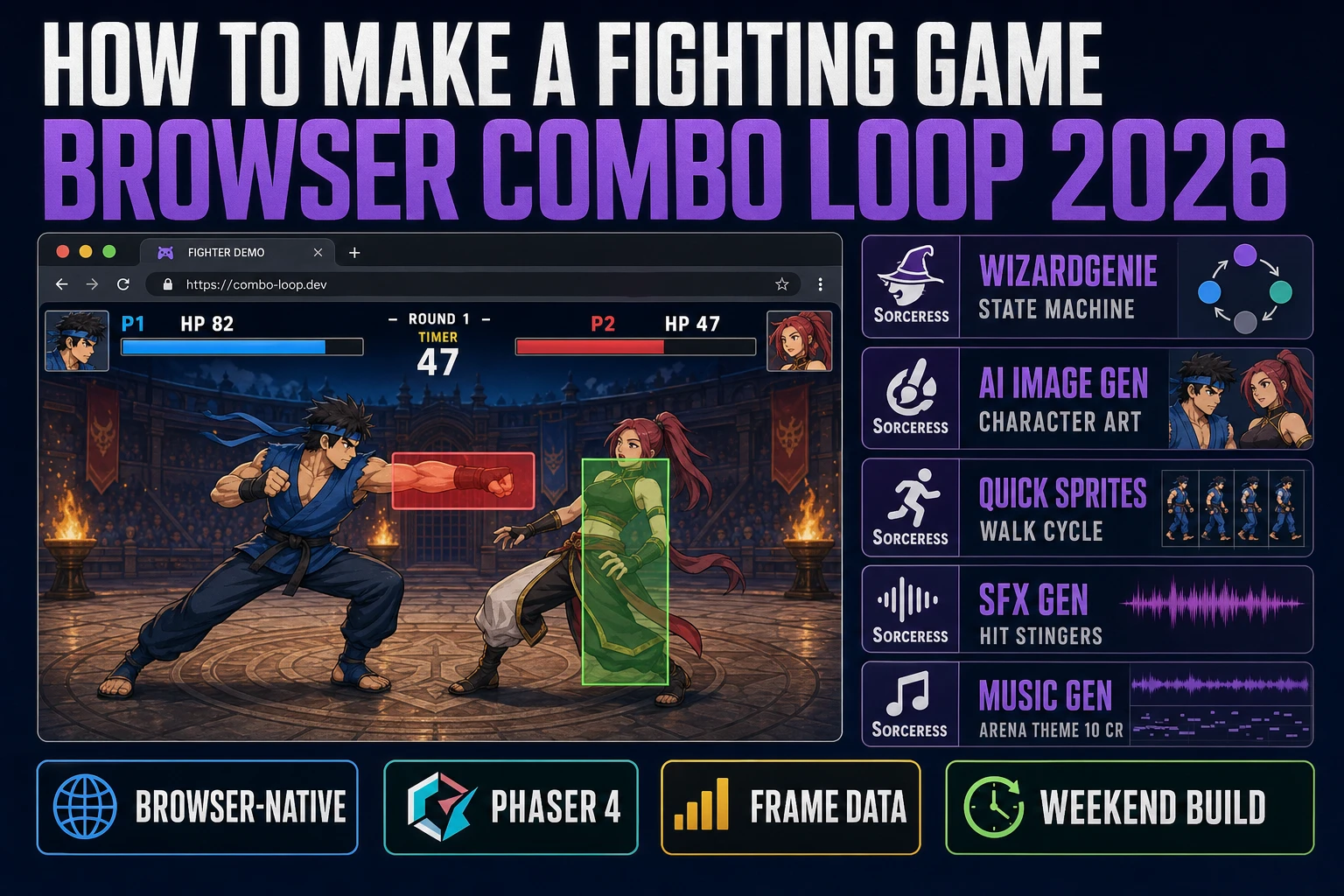 Court How to Make a Fighting Game (Browser Combo Loop 2026)