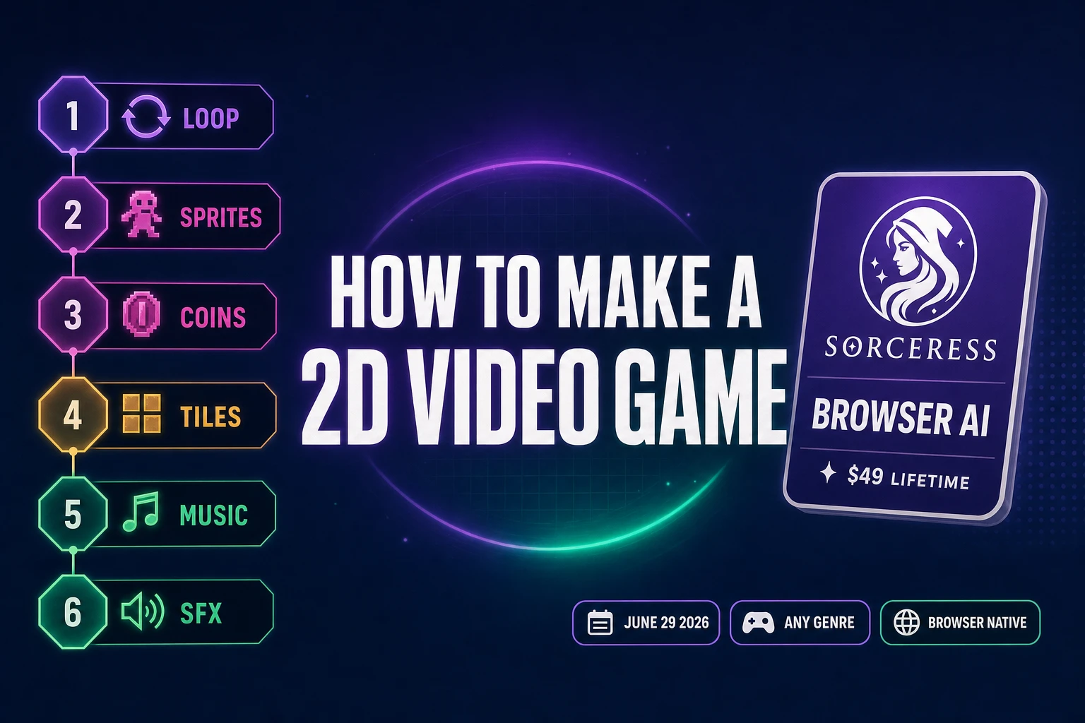 Craft How to Make a 2D Video Game (Browser AI 2026)