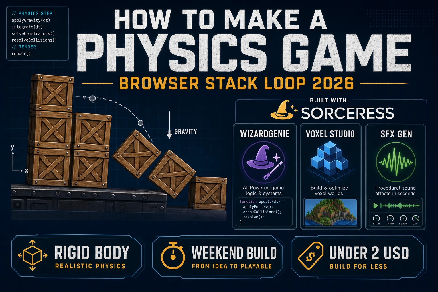 Crate How to Make a Physics Game (Browser Stack Loop 2026)