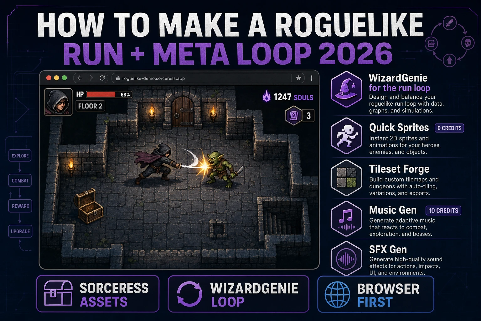 Crawl How to Make a Roguelike (Run + Meta Loop 2026)