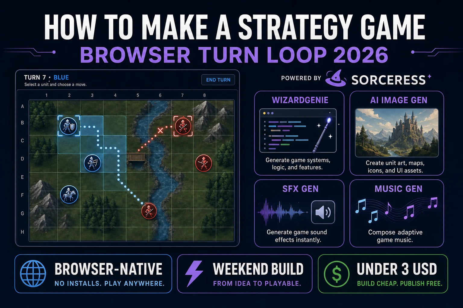 Crown How to Make a Strategy Game (Browser Turn Loop 2026)