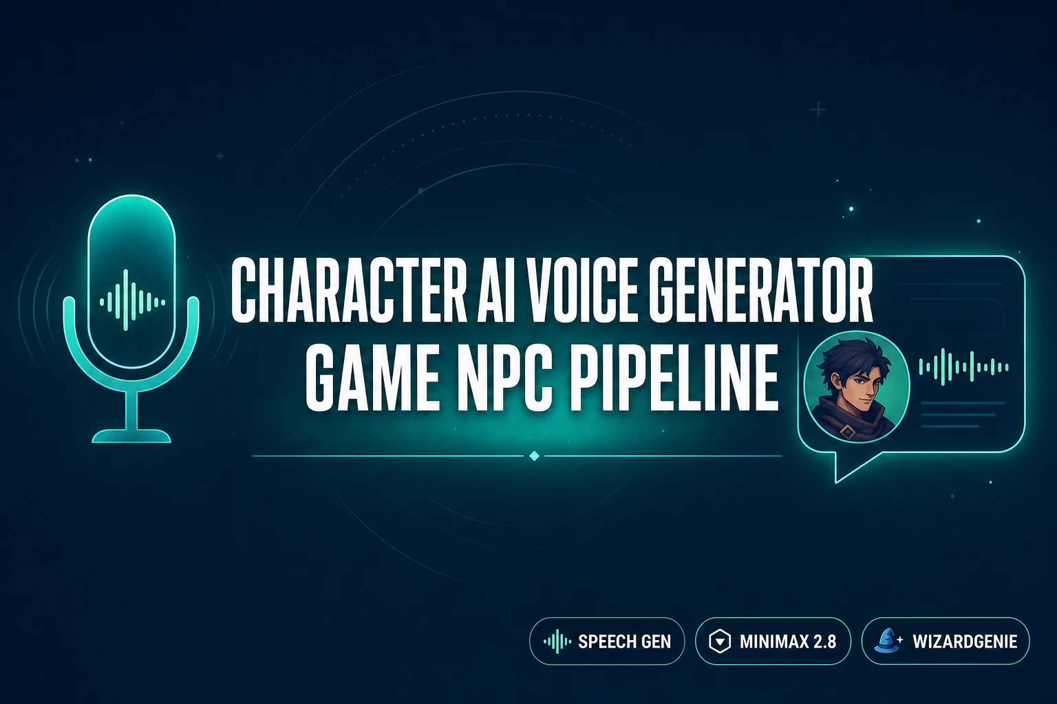Cue a Character AI Voice Generator (Game NPC Pipeline)