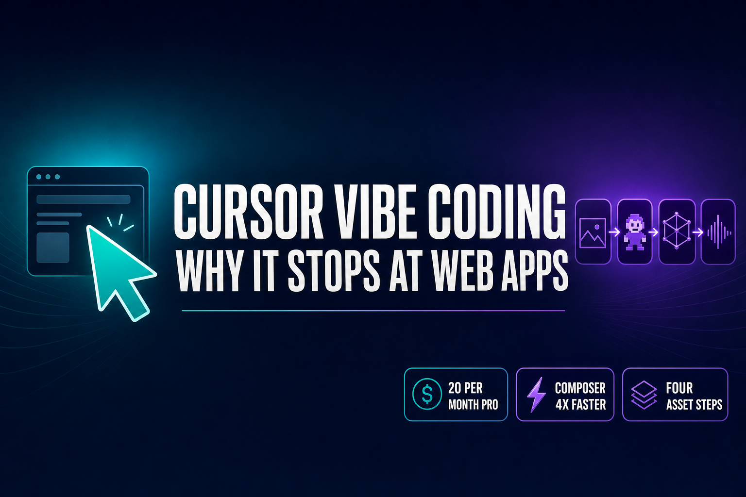 Cursor Vibe Coding (Why It Stops at Web Apps)