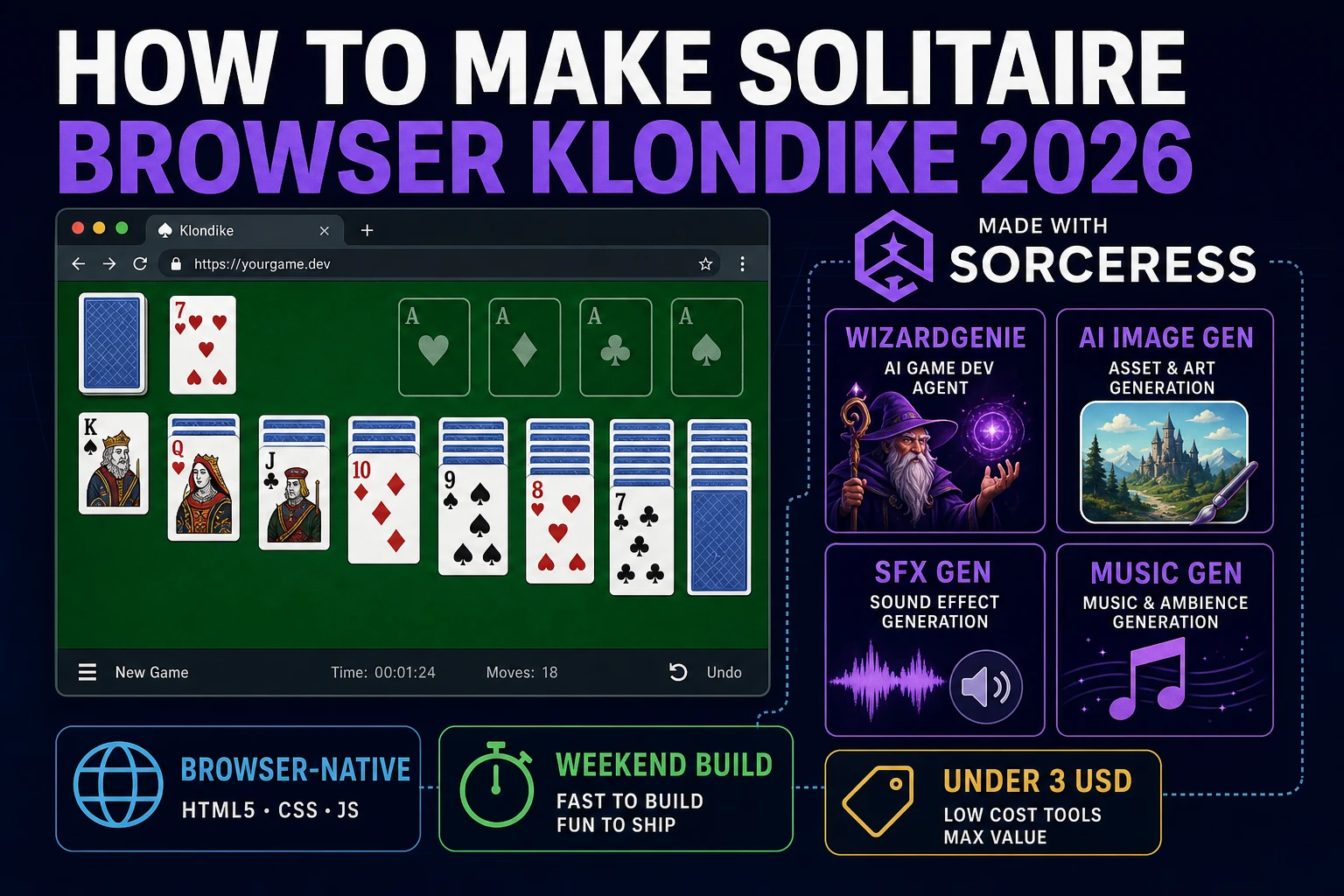 Deal How to Make Solitaire (Browser Klondike 2026)