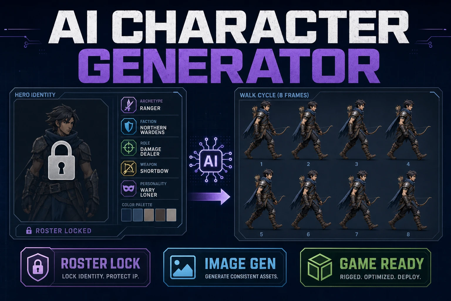 Dial an AI Character Generator (Roster Lock)