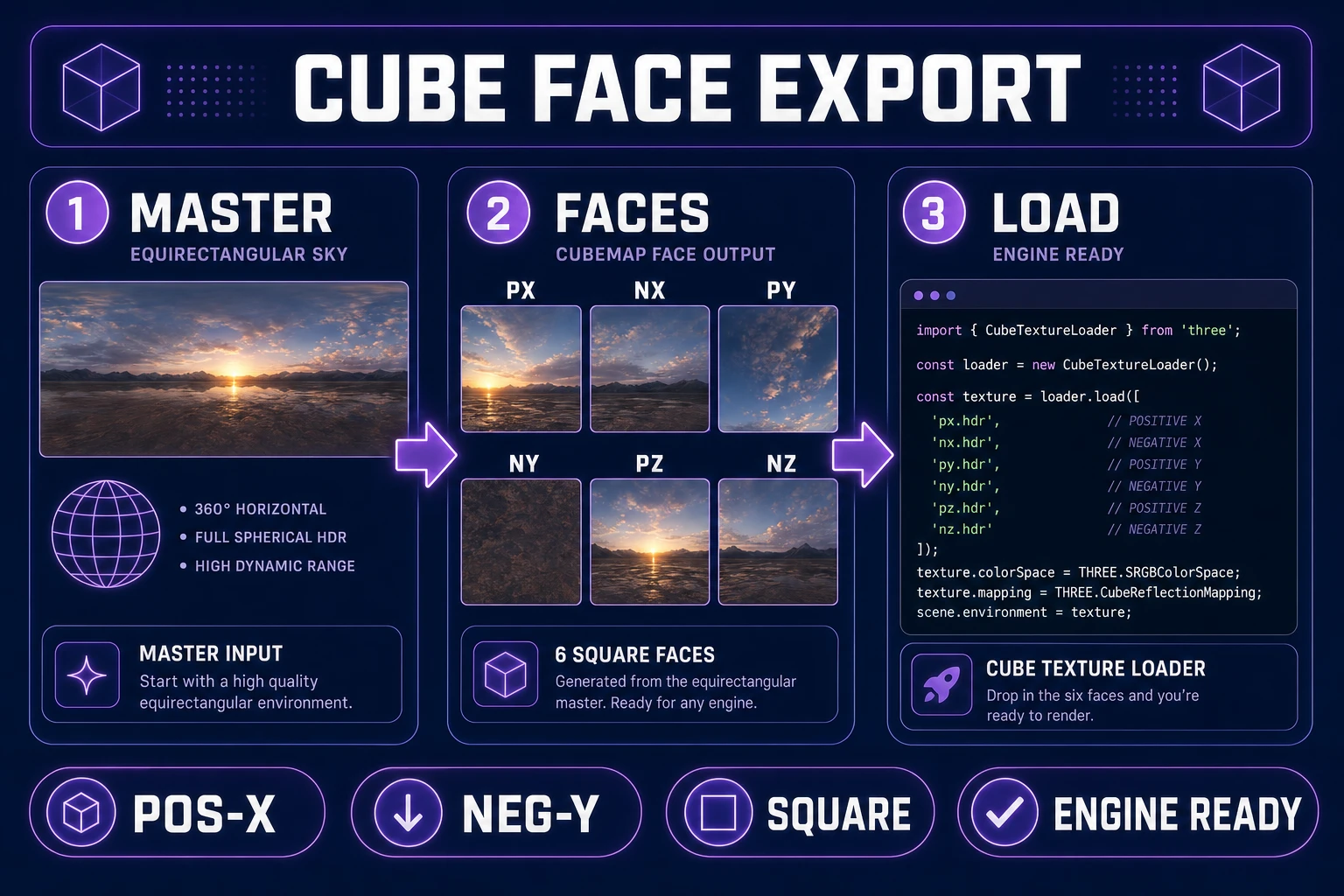 Image Expander widening the equirectangular seam before cubemap export