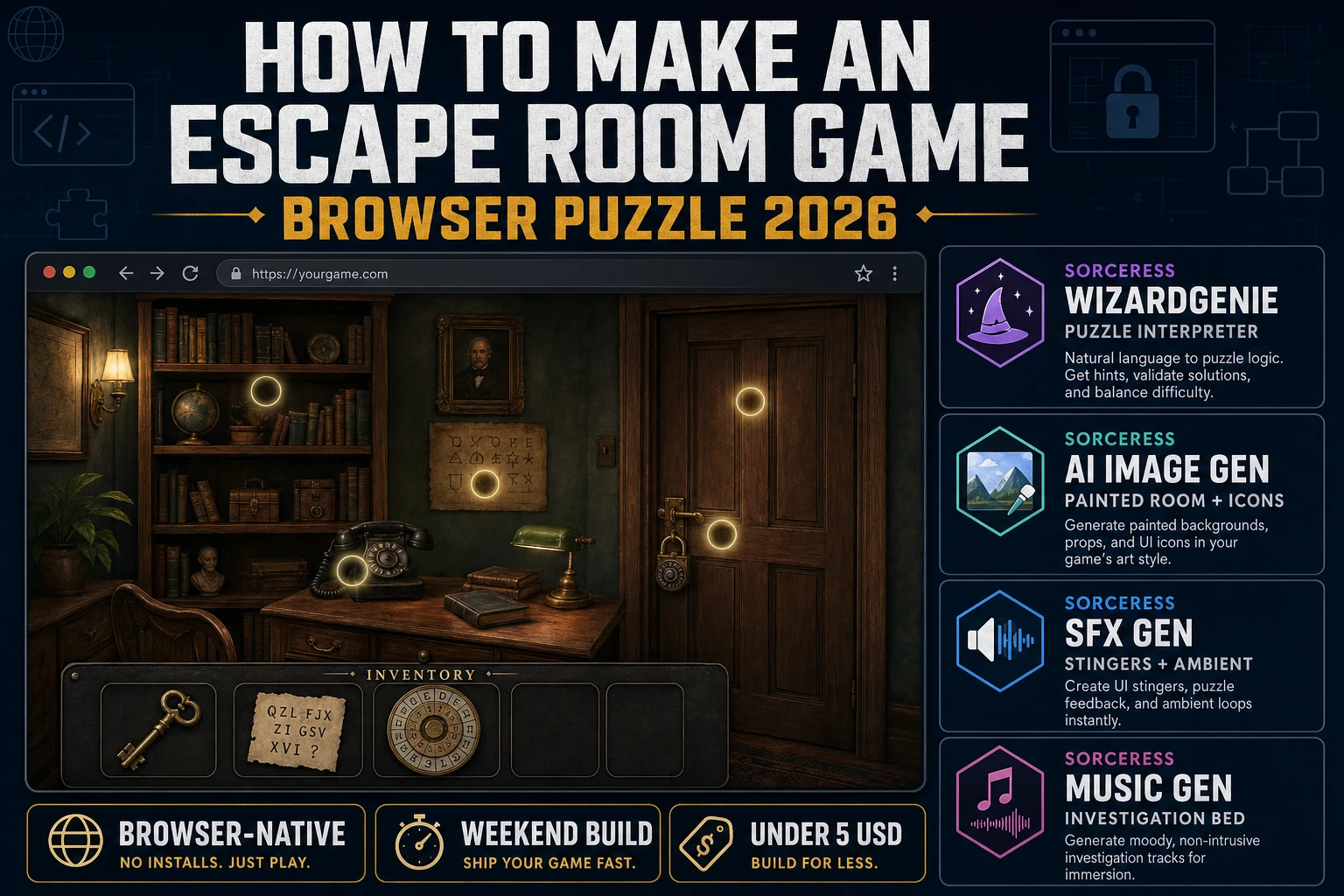 Escape How to Make an Escape Room Game (Browser Puzzle 2026)