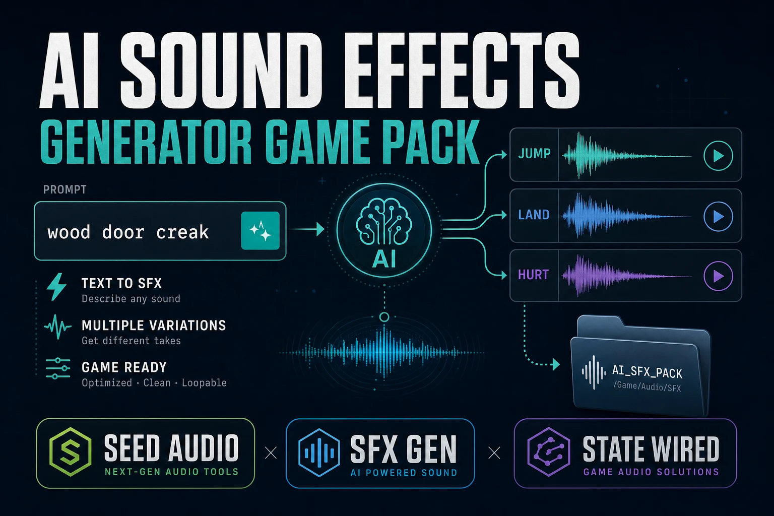 Fire an AI Sound Effects Generator (Game Pack)