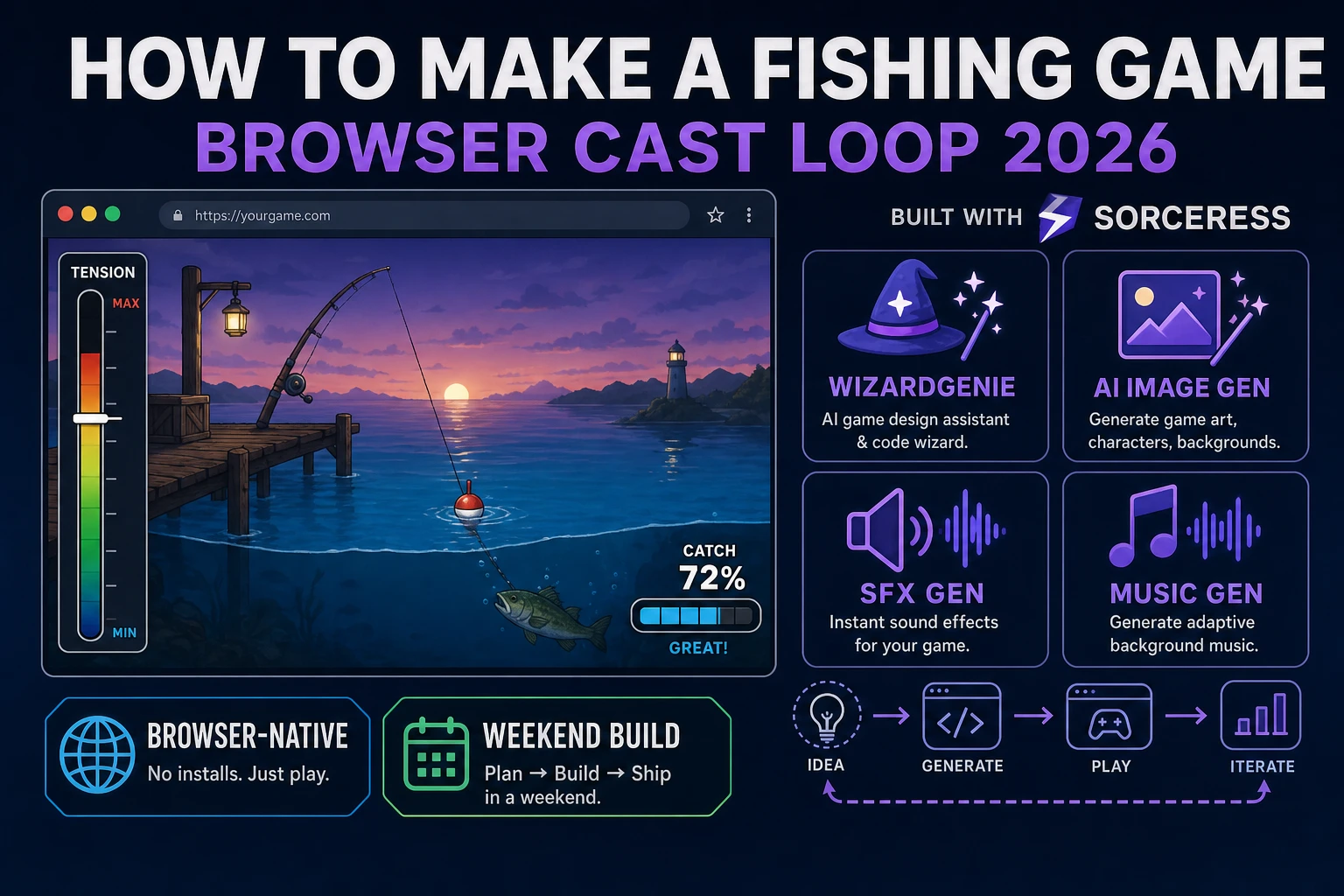 Fish How to Make a Fishing Game (Browser Cast Loop 2026)