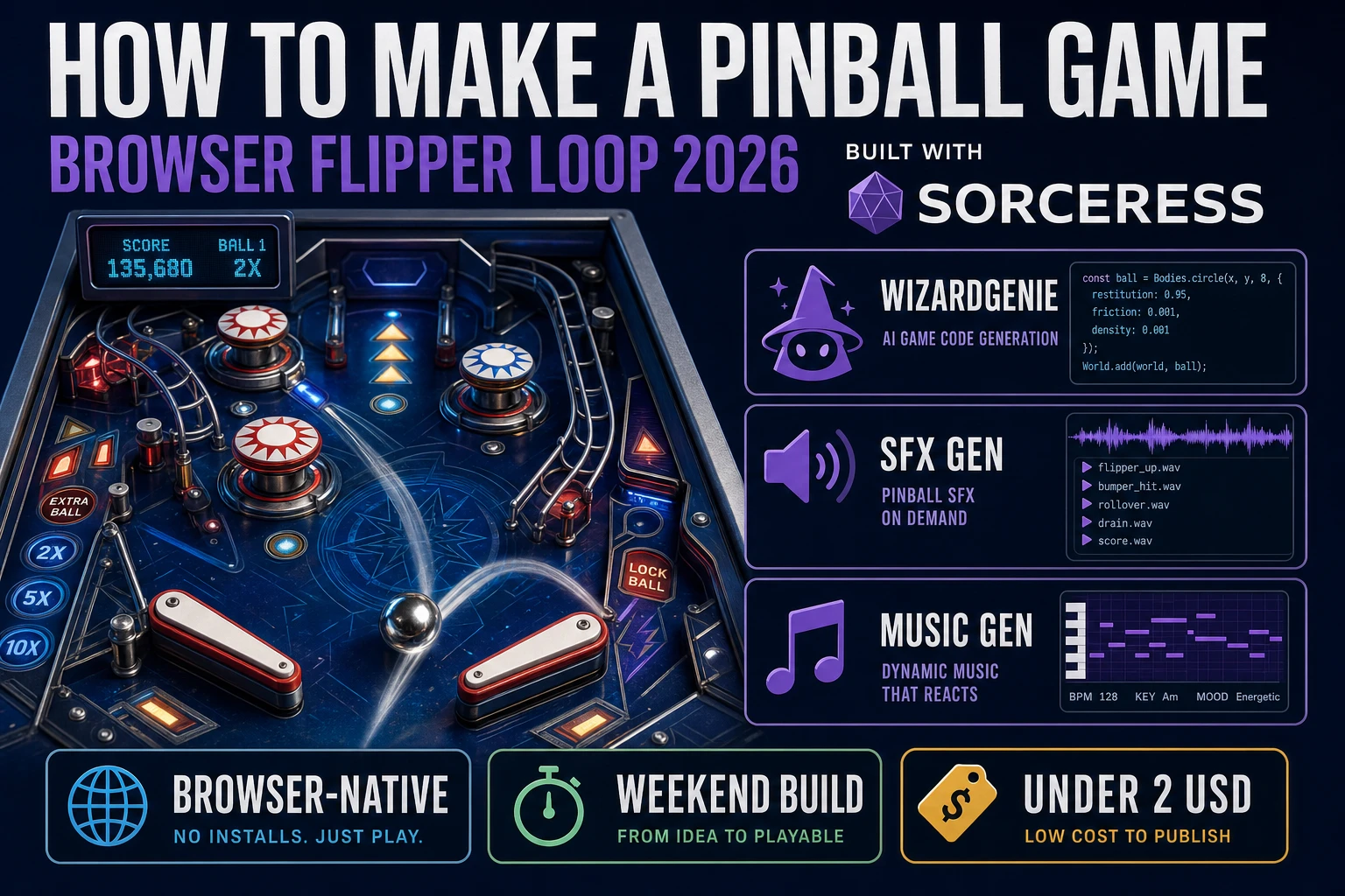 Flip How to Make a Pinball Game (Browser Flipper Loop 2026)