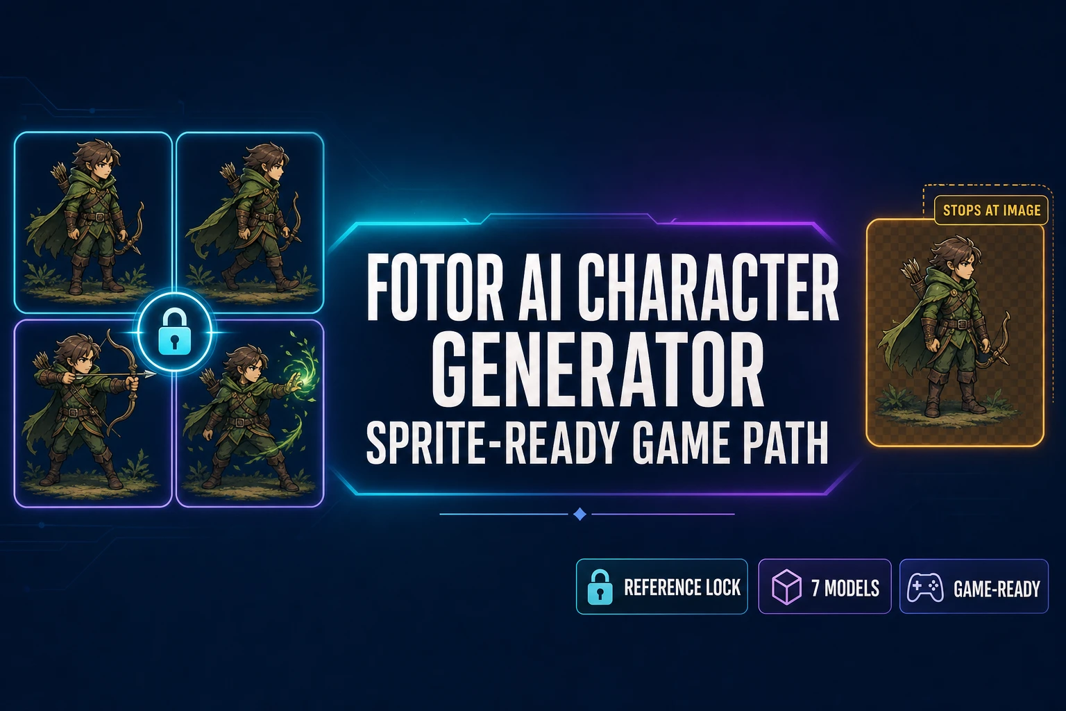 Fotor AI Character Generator (Sprite-Ready Game Path)