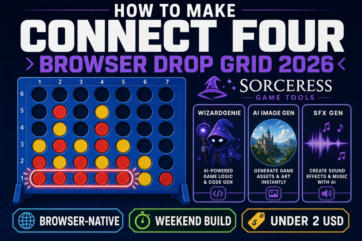 Four How to Make Connect Four (Browser Drop Grid 2026)