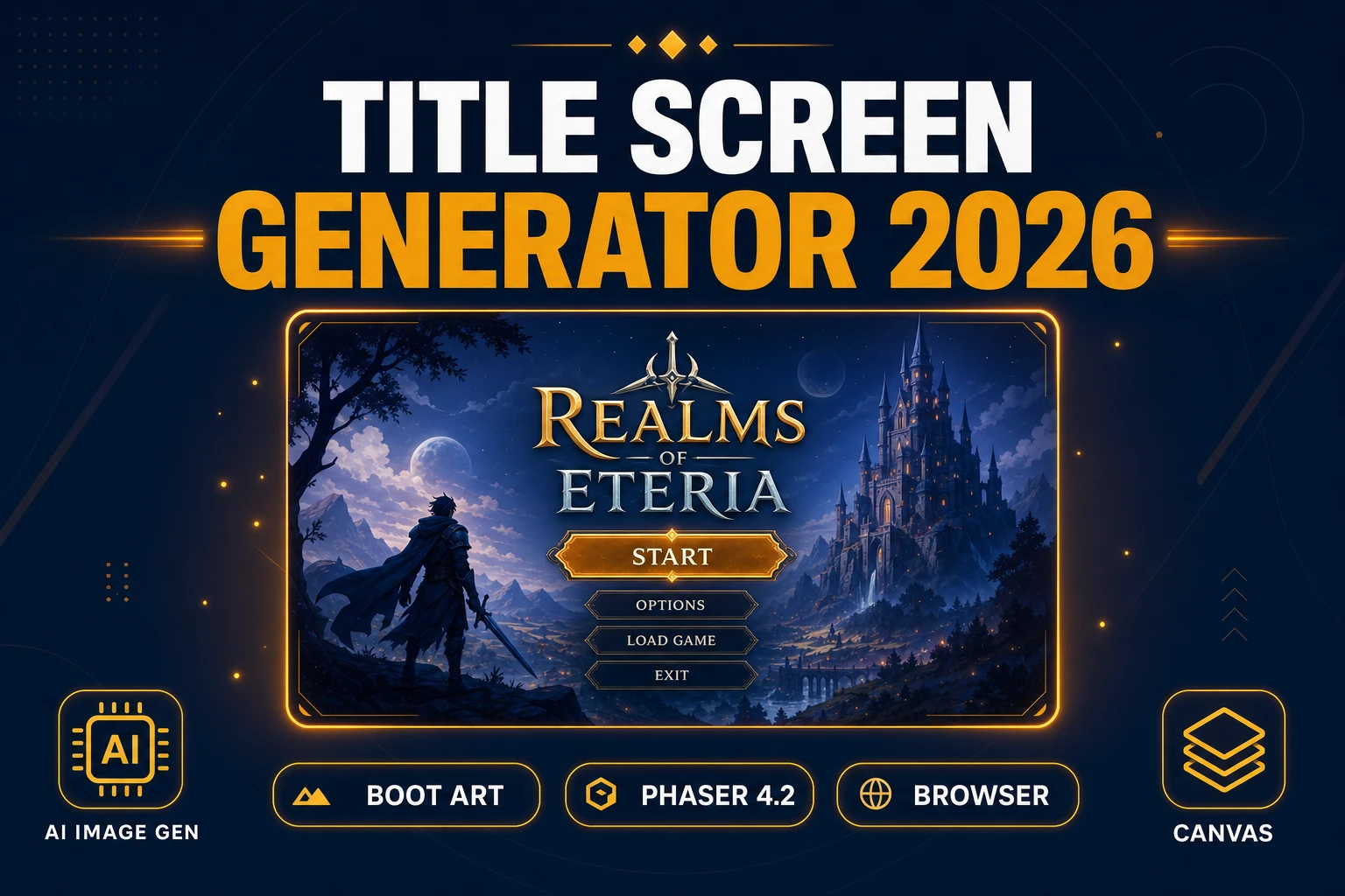 Frame a Title Screen Generator (Boot Art 2026)
