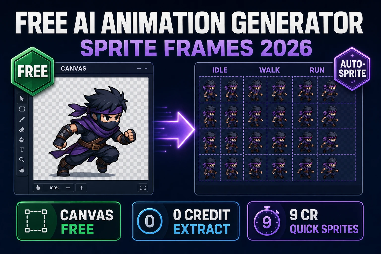 Fuse Free AI Animation Generator (Sprite Frames 2026)