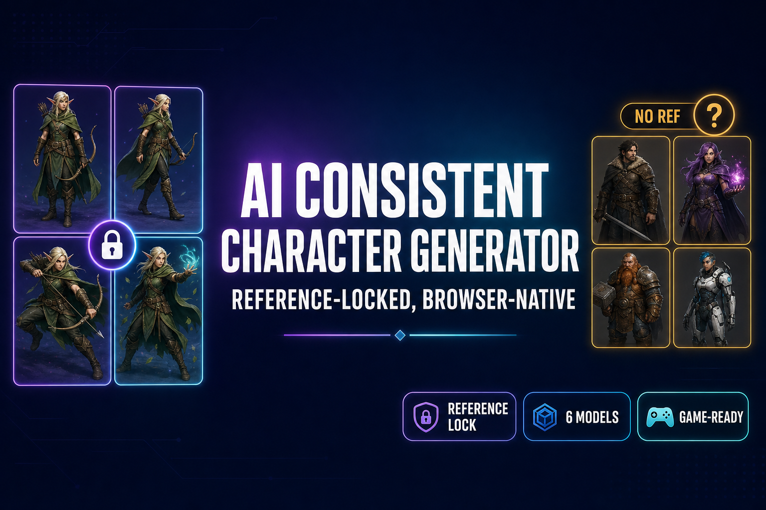 Get an AI Consistent Character Generator (Reference-Locked)