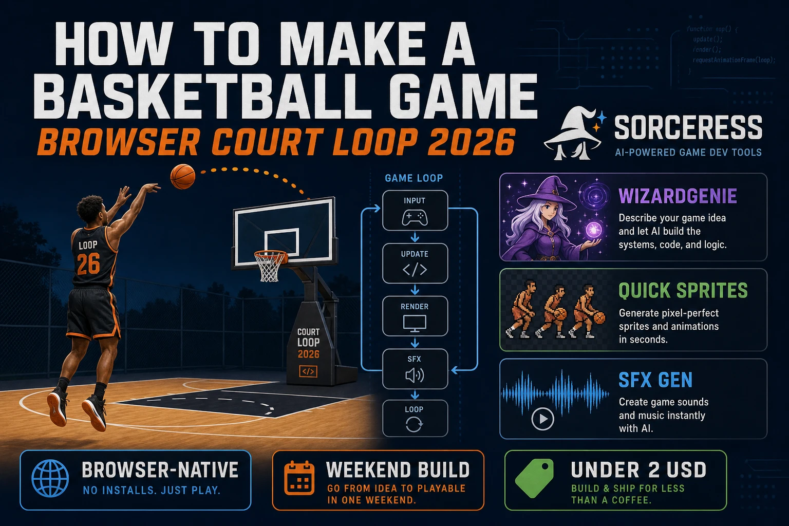 Hoop How to Make a Basketball Game (Browser Court Loop 2026)