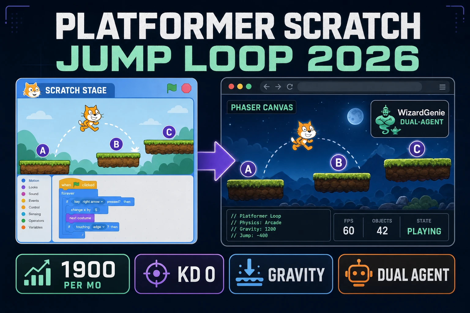 Hop How to Make a Platformer Scratch (Jump Loop 2026)