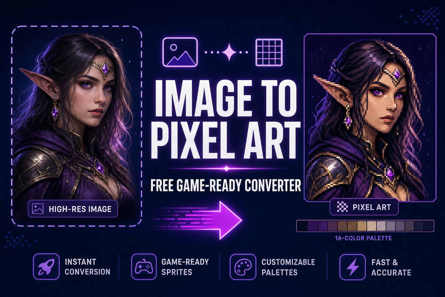 How to Convert an Image to Pixel Art (Free, Game-Ready)