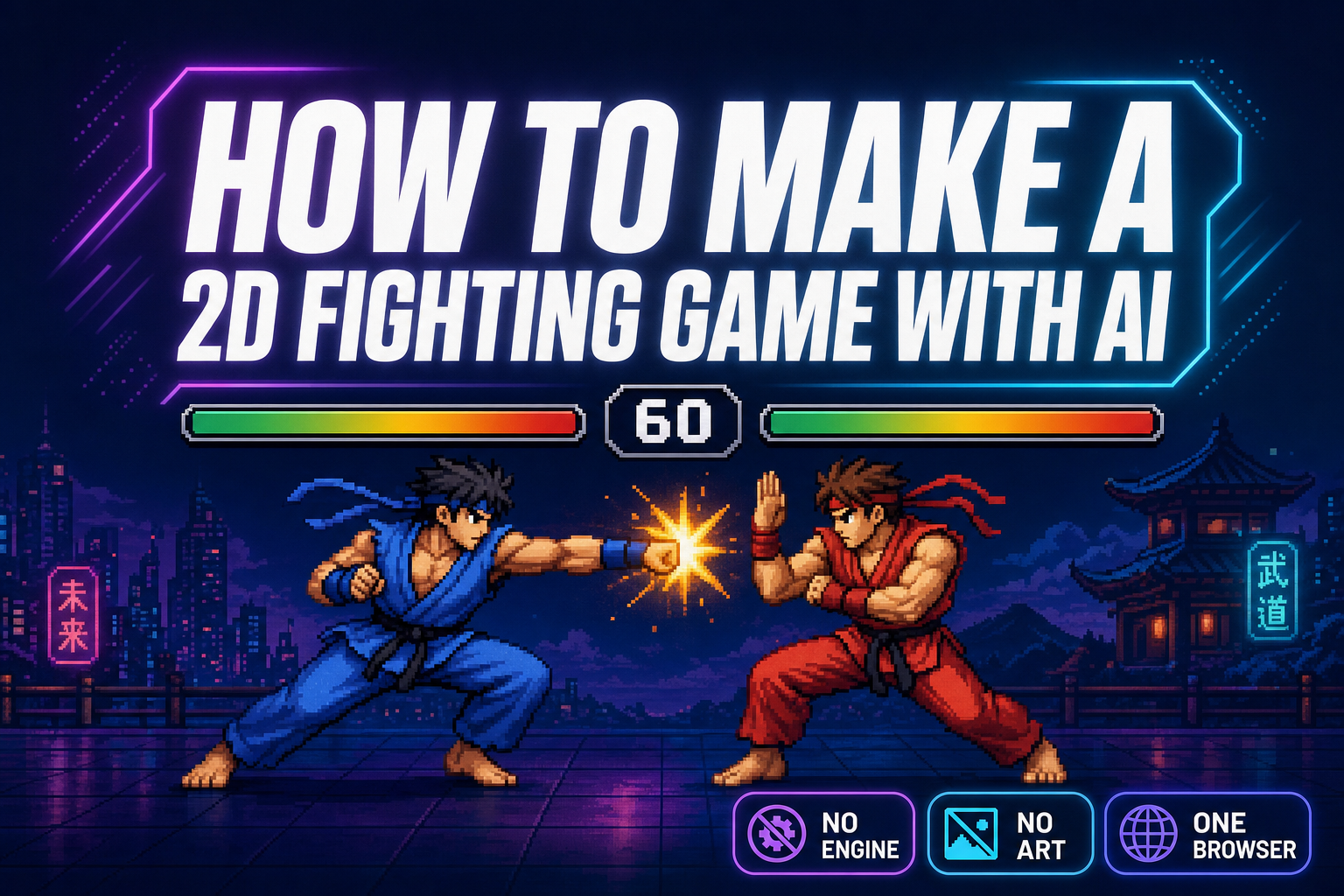 How to Make a 2D Fighting Game With AI in Your Browser
