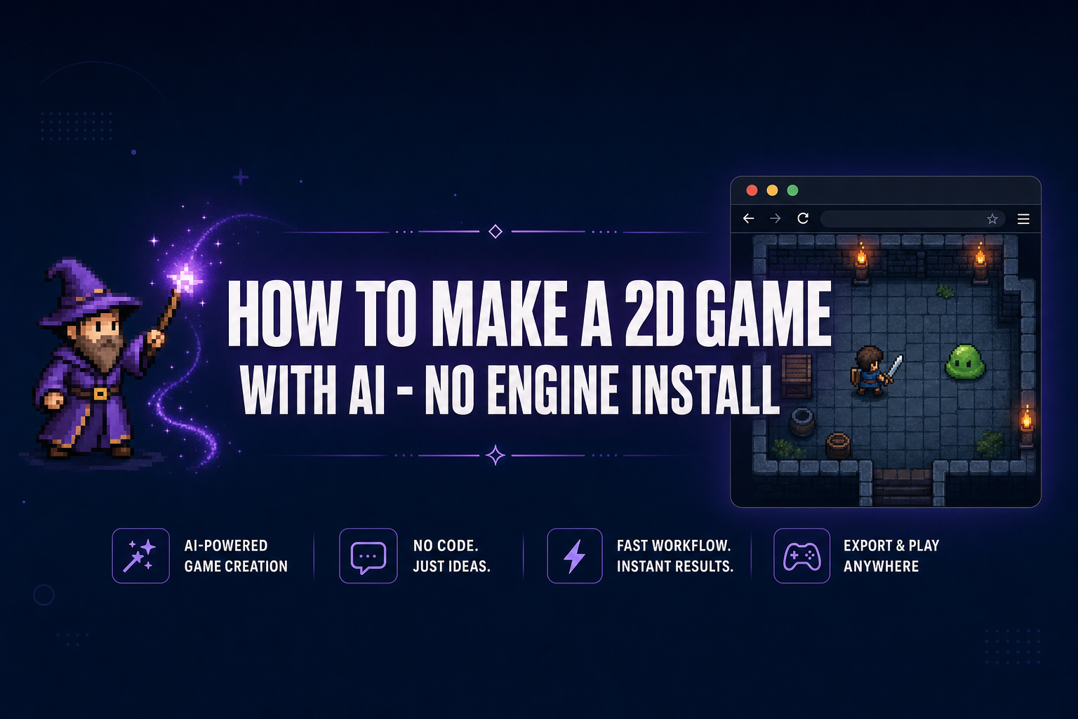 How to Make a 2D Game With AI (No Engine Install)