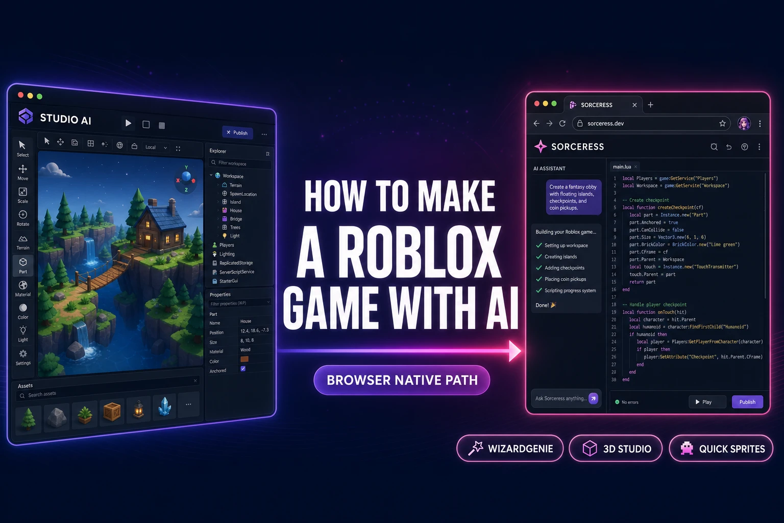 How to Make a Roblox Game With AI (Browser-Native Path)
