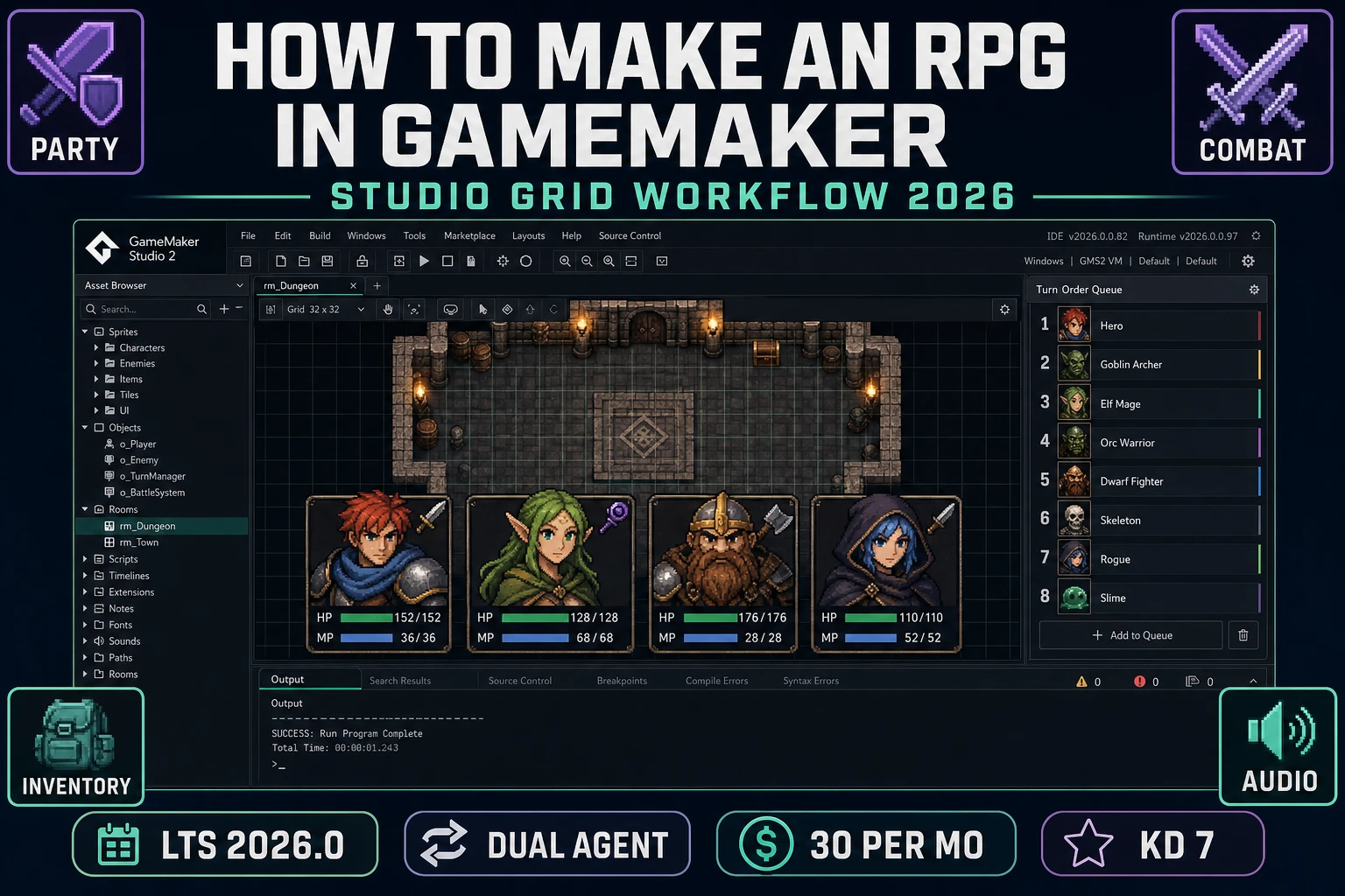 How to Make an RPG in GameMaker (Studio Grid 2026)