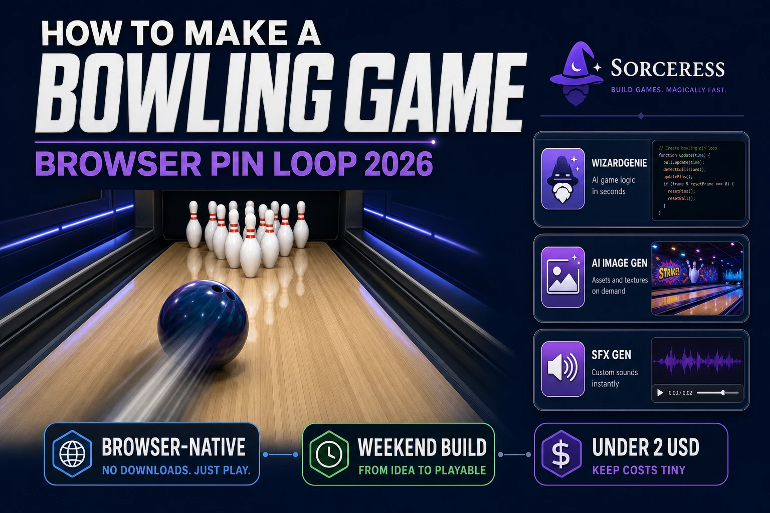 Lane How to Make a Bowling Game (Browser Pin Loop 2026)