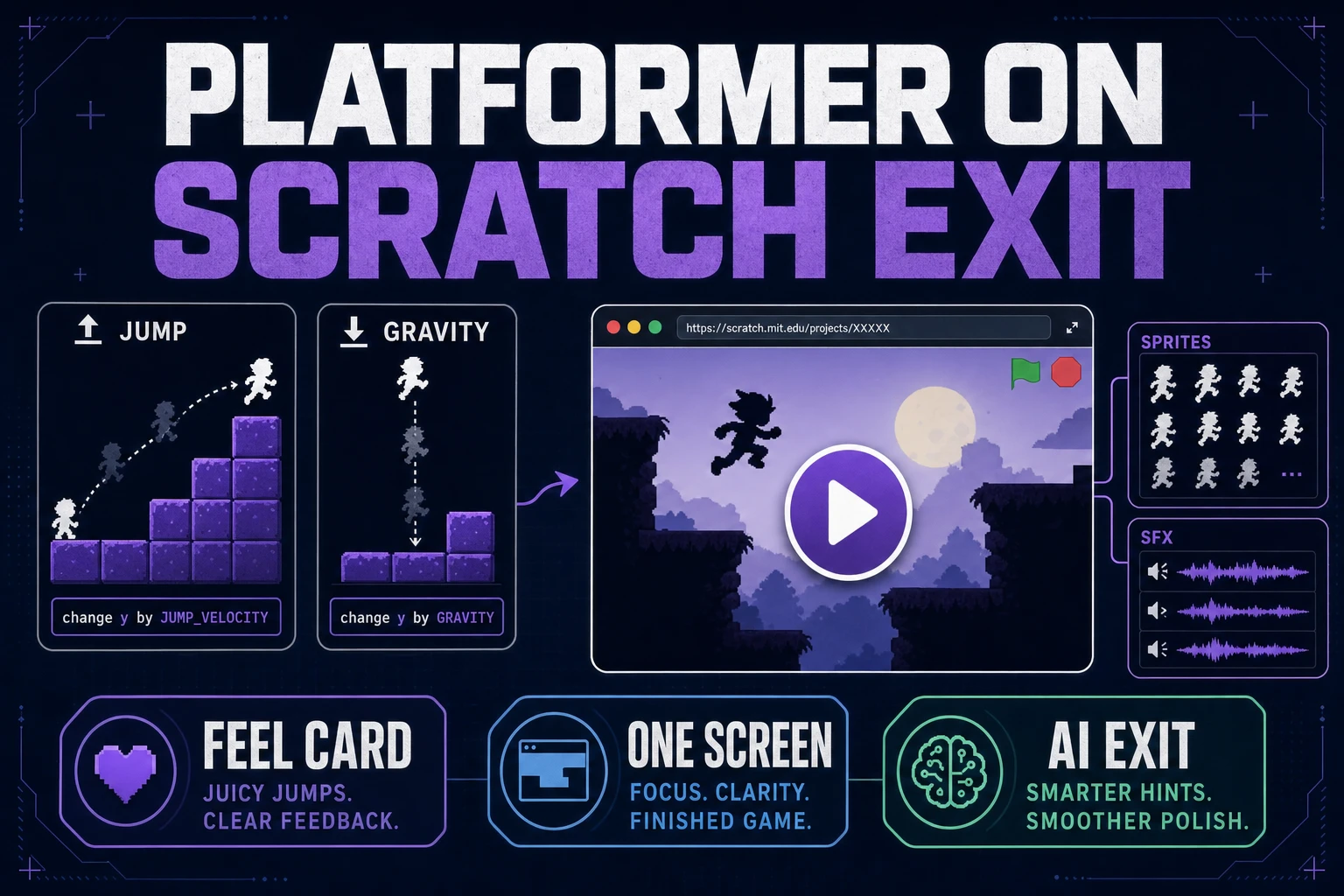 Leap How to Make a Platformer on Scratch (Exit Path)