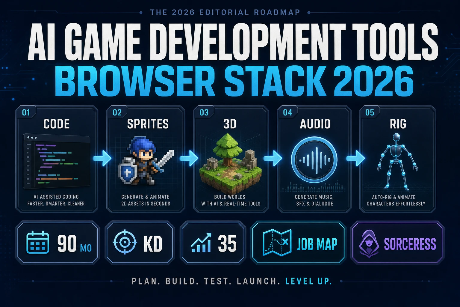 Map AI Game Development Tools (Browser Stack 2026)