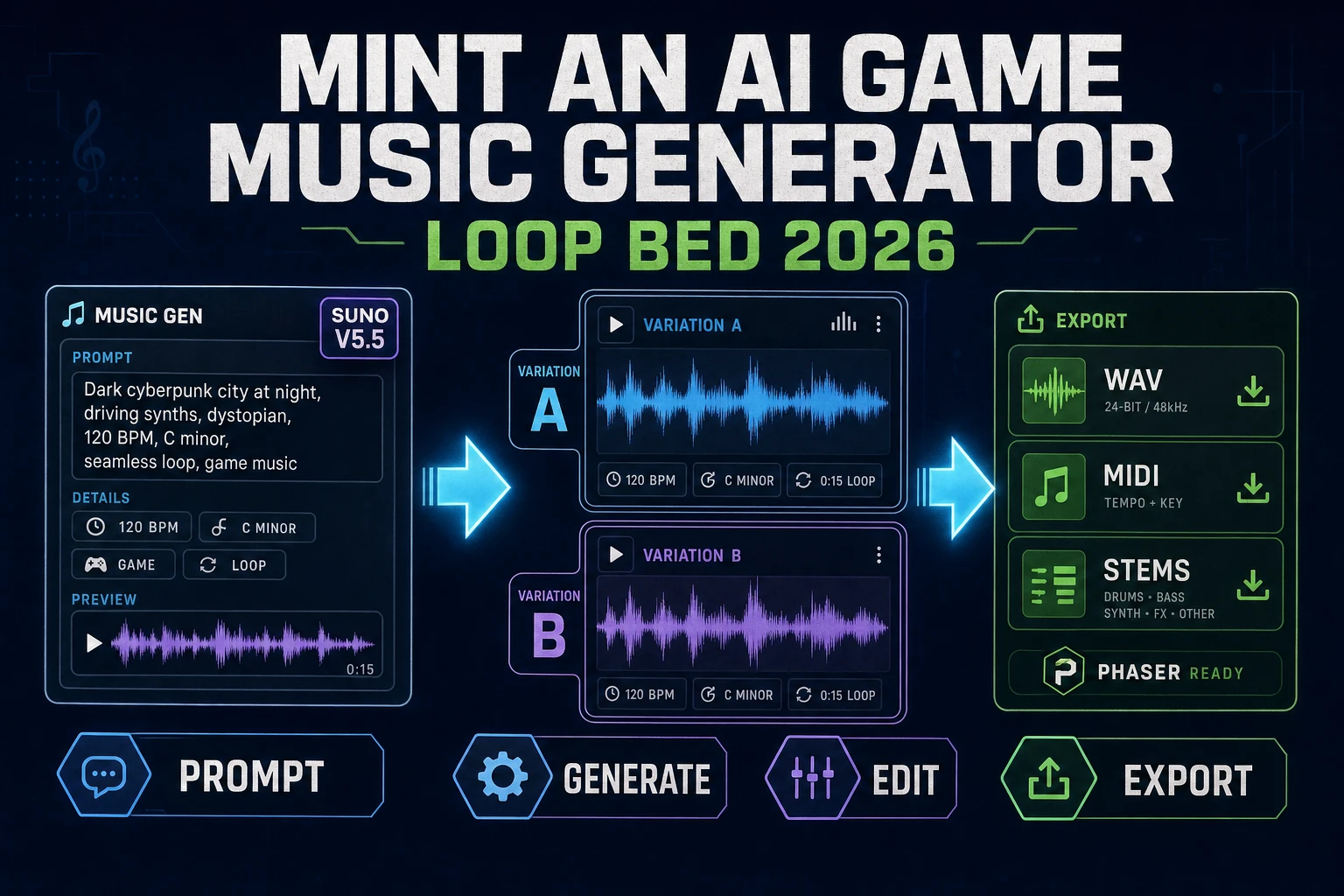 Mint an AI Game Music Generator (Loop Bed 2026)