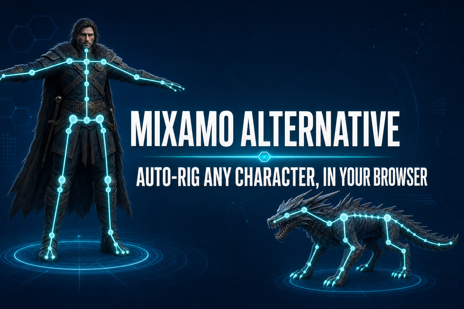 Mixamo Alternative: Auto-Rig 3D Characters in the Browser