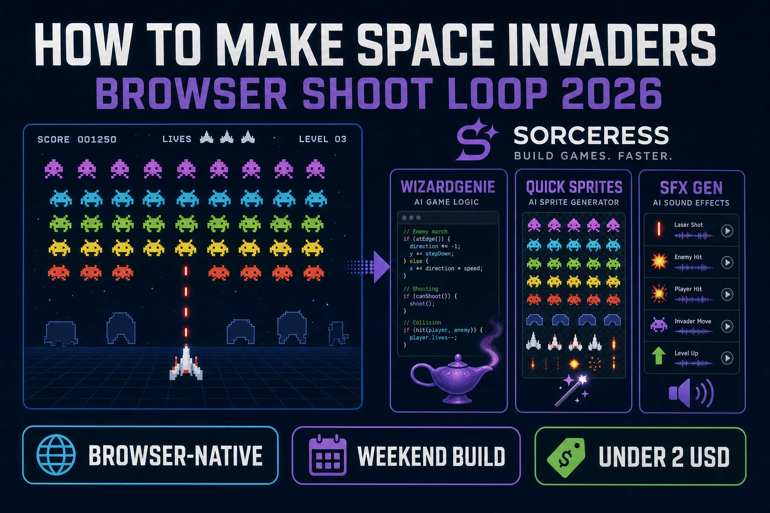 Orbit How to Make Space Invaders (Browser Shoot Loop 2026)