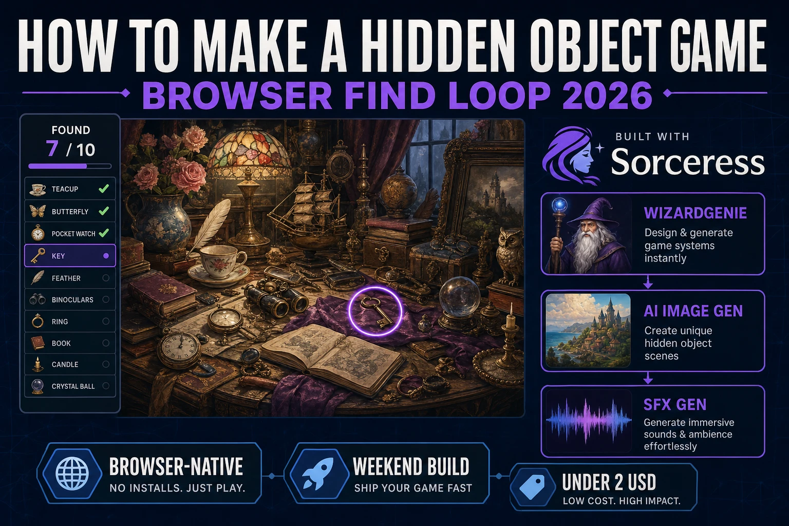 Peek How to Make a Hidden Object Game (Browser Find Loop 2026)