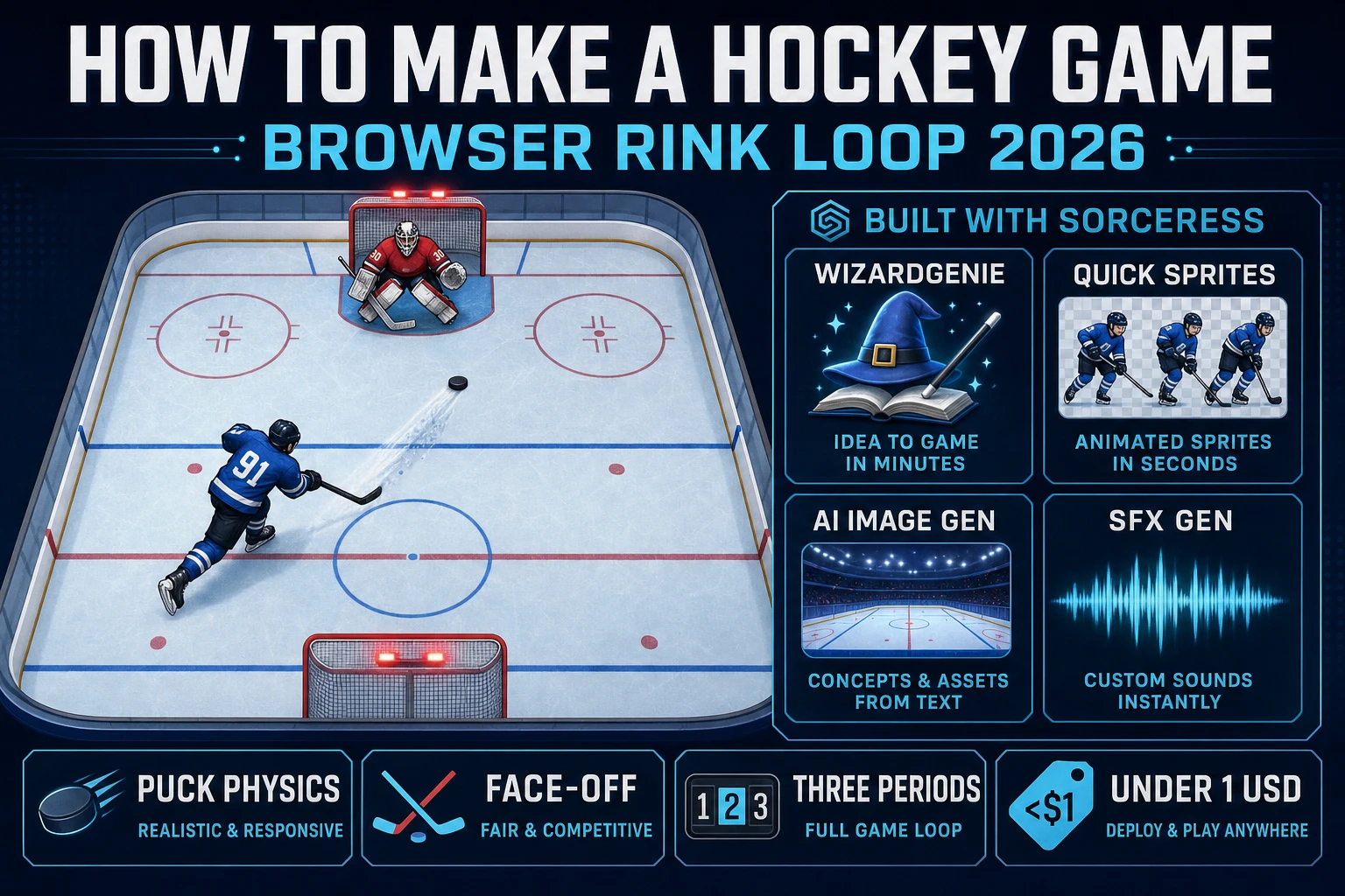 Puck How to Make a Hockey Game (Browser Rink Loop 2026)