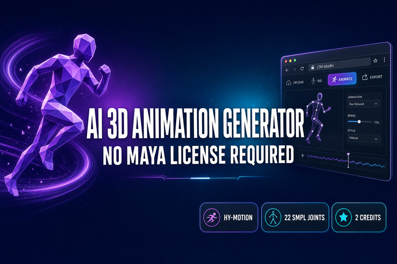 Run an AI 3D Animation Generator (No Maya License)